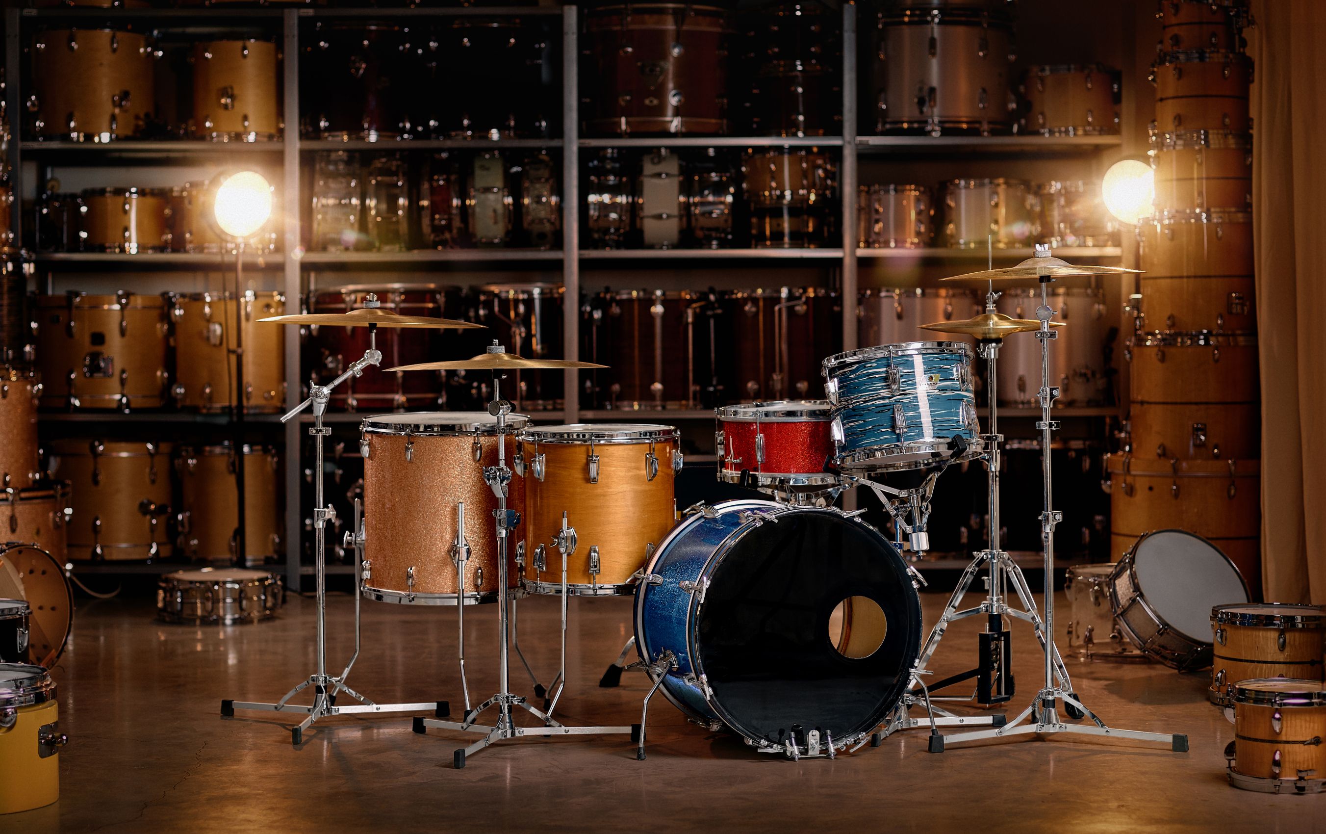 Custom built drum kit